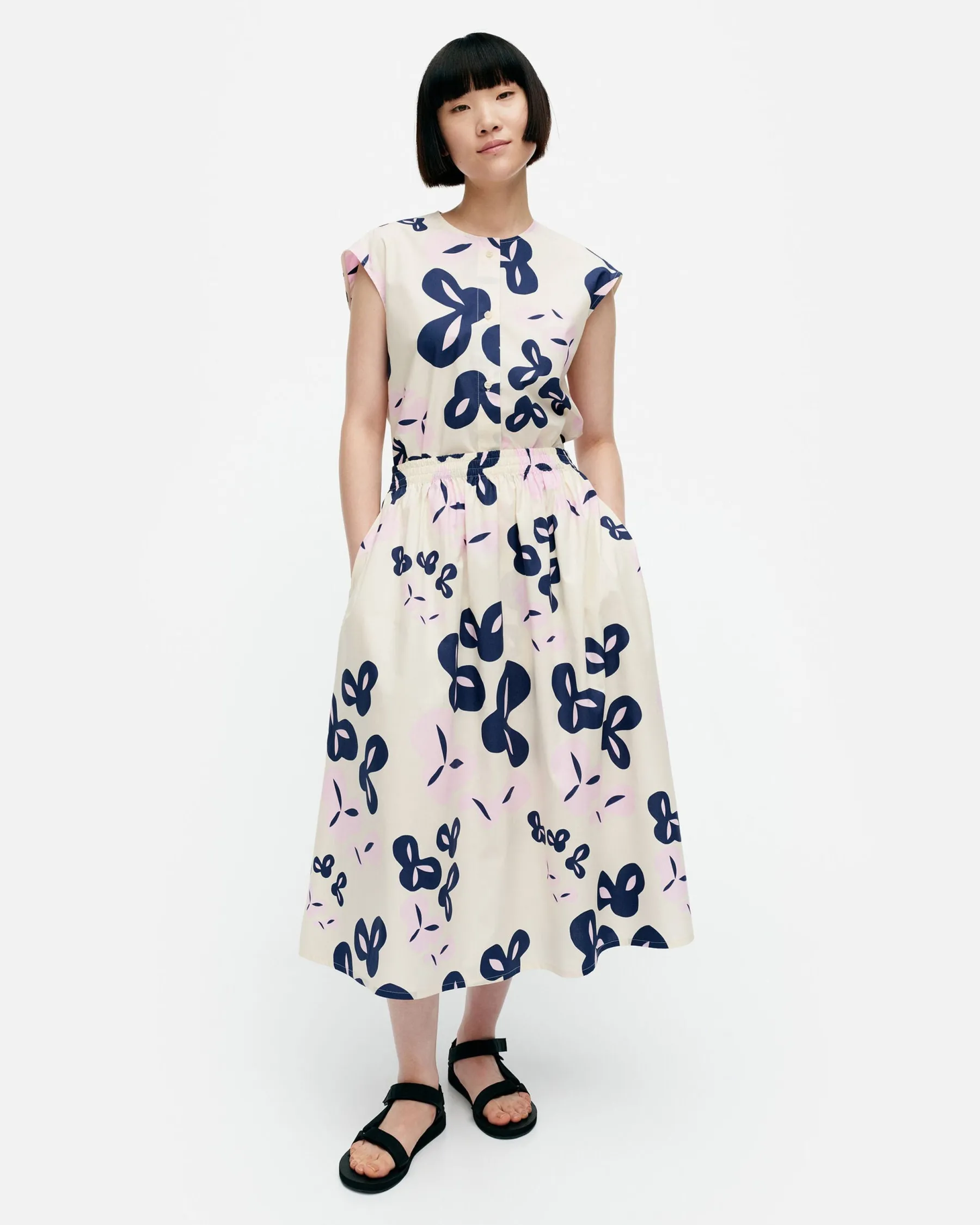 Hameet^Marimekko Garrel Poiminto Puuvillapopliinihame