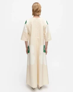 Mekot^Marimekko Kaiku Heijastus Unikko Puuvillapellavamekko