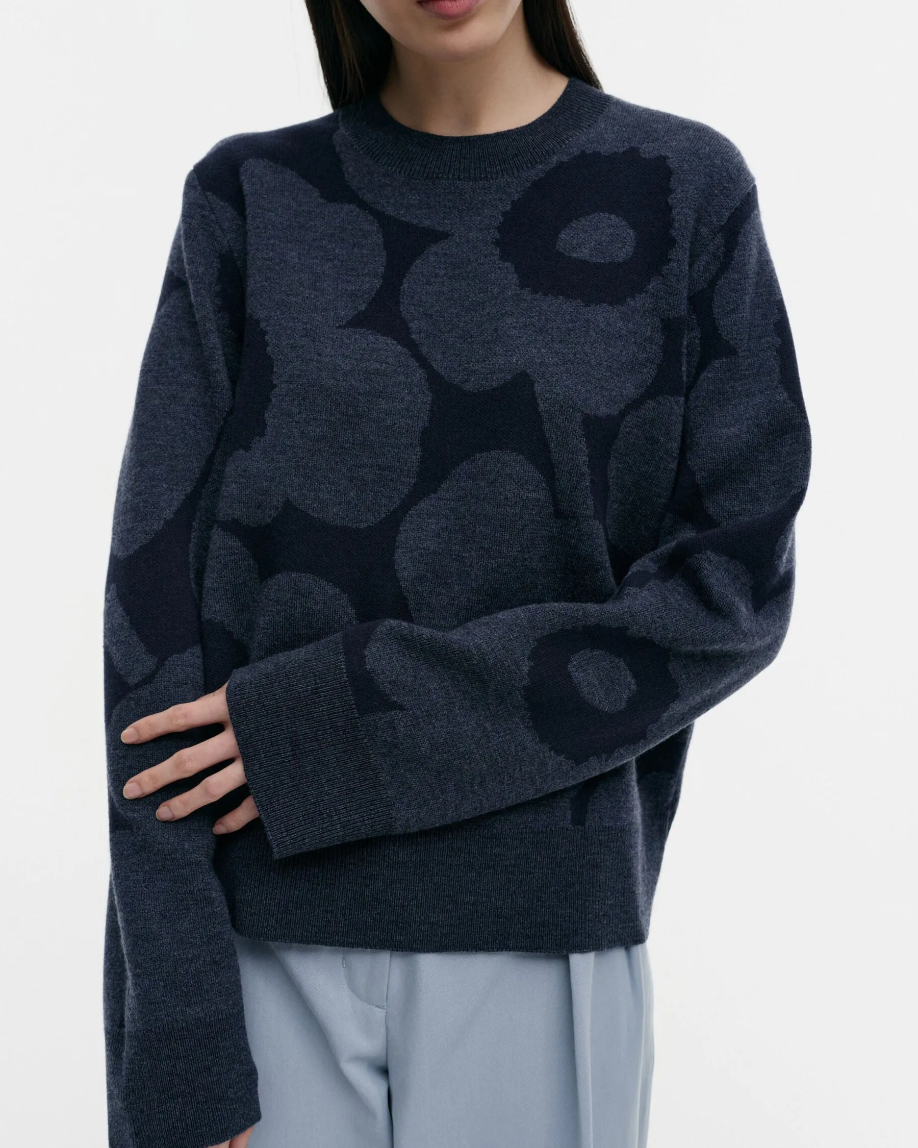 Paidat Ja Tunikat^Marimekko Kalotti Unikko Villaneulepusero