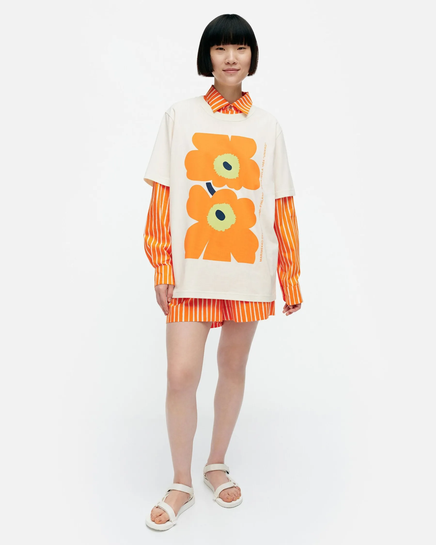 Paidat Ja Tunikat^Marimekko Kioski Embla Unikko Placement T-Paita