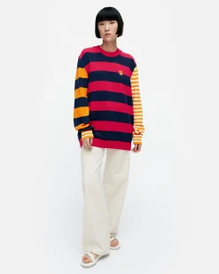 Unisex^Marimekko Kioski Kesu00E4Koju Maalis Patja Puuvillaneulepaita