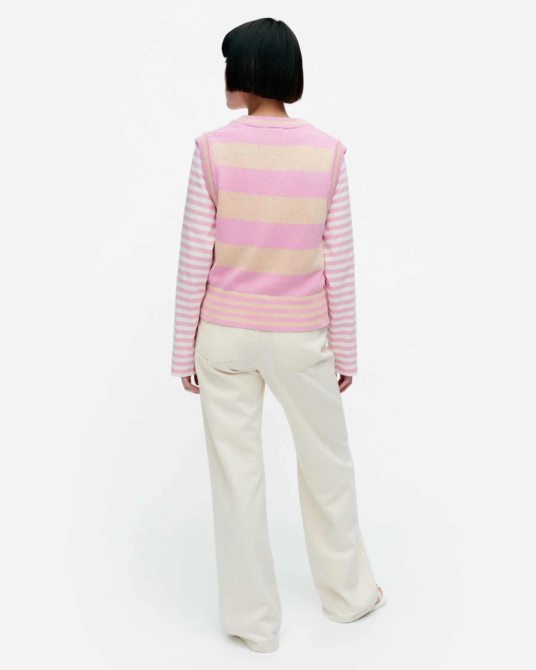 Neuleet^Marimekko Kioski Siete Maalis Patja Puuvillaneulepaita