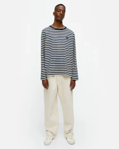 Paidat Ja Tunikat^Marimekko Kioski Tasaraita Men Longsleeve Trikoopaita