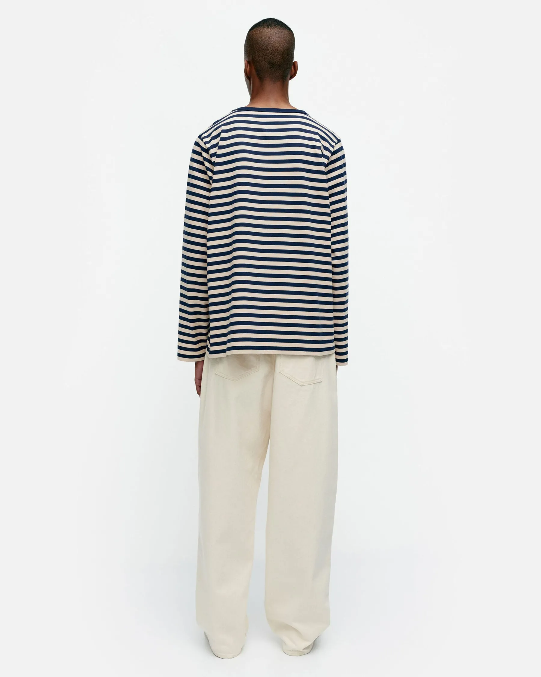 Paidat Ja Tunikat^Marimekko Kioski Tasaraita Men Longsleeve Trikoopaita