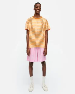 Paidat Ja Tunikat^Marimekko Kioski Tasaraita Men Shortsleeve T-Paita