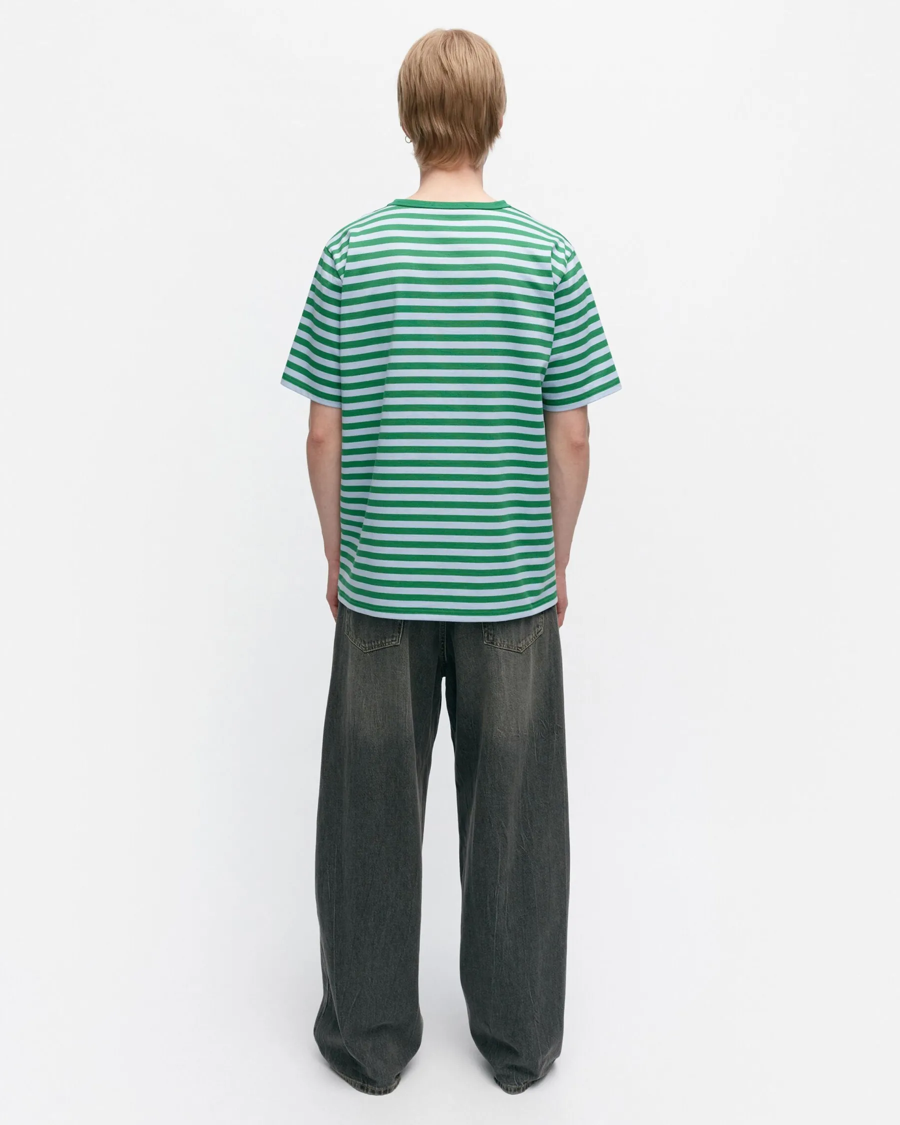 Paidat Ja Tunikat^Marimekko Kioski Tasaraita Menu00B4S Shortsleeve T-Paita