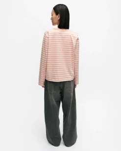 Paidat Ja Tunikat^Marimekko Kioski Tasaraita Relaxed Longsleeve Trikoopaita
