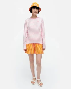 Paidat Ja Tunikat^Marimekko Kioski Tasaraita Relaxed Longsleeve Trikoopaita