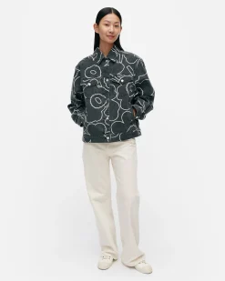 Unisex^Marimekko Kioski Ystu00E4Vyys Pieni Piirto Unikko 2 Farkkutakki