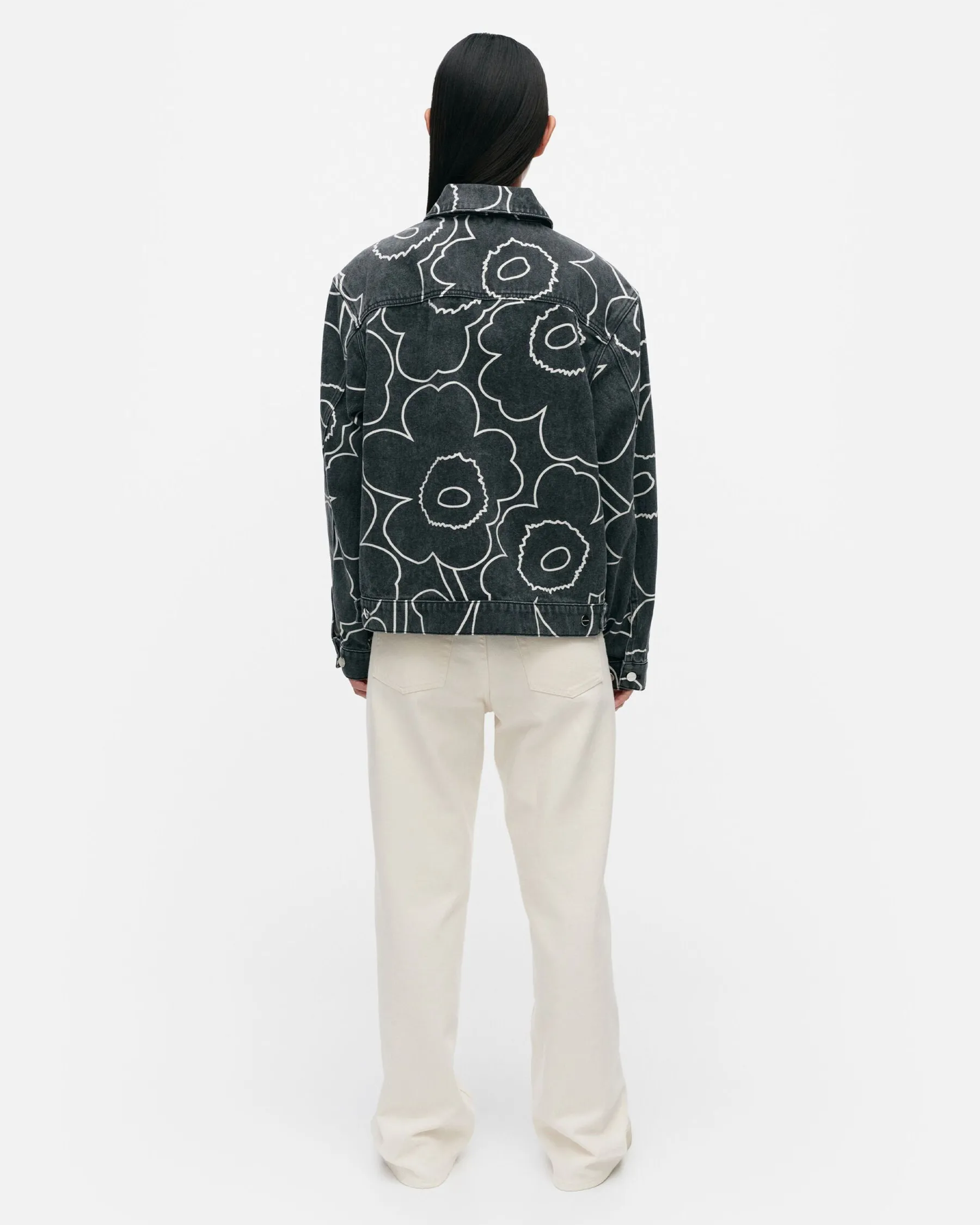 Unisex^Marimekko Kioski Ystu00E4Vyys Pieni Piirto Unikko 2 Farkkutakki