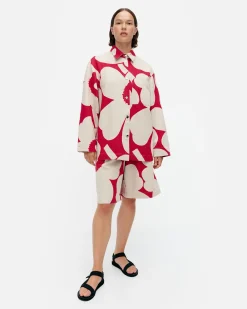 Paidat Ja Tunikat^Marimekko Kulmat Unikko Puuvillapellavapaitatakki