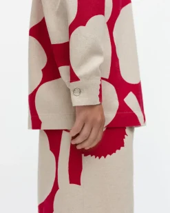 Paidat Ja Tunikat^Marimekko Kulmat Unikko Puuvillapellavapaitatakki