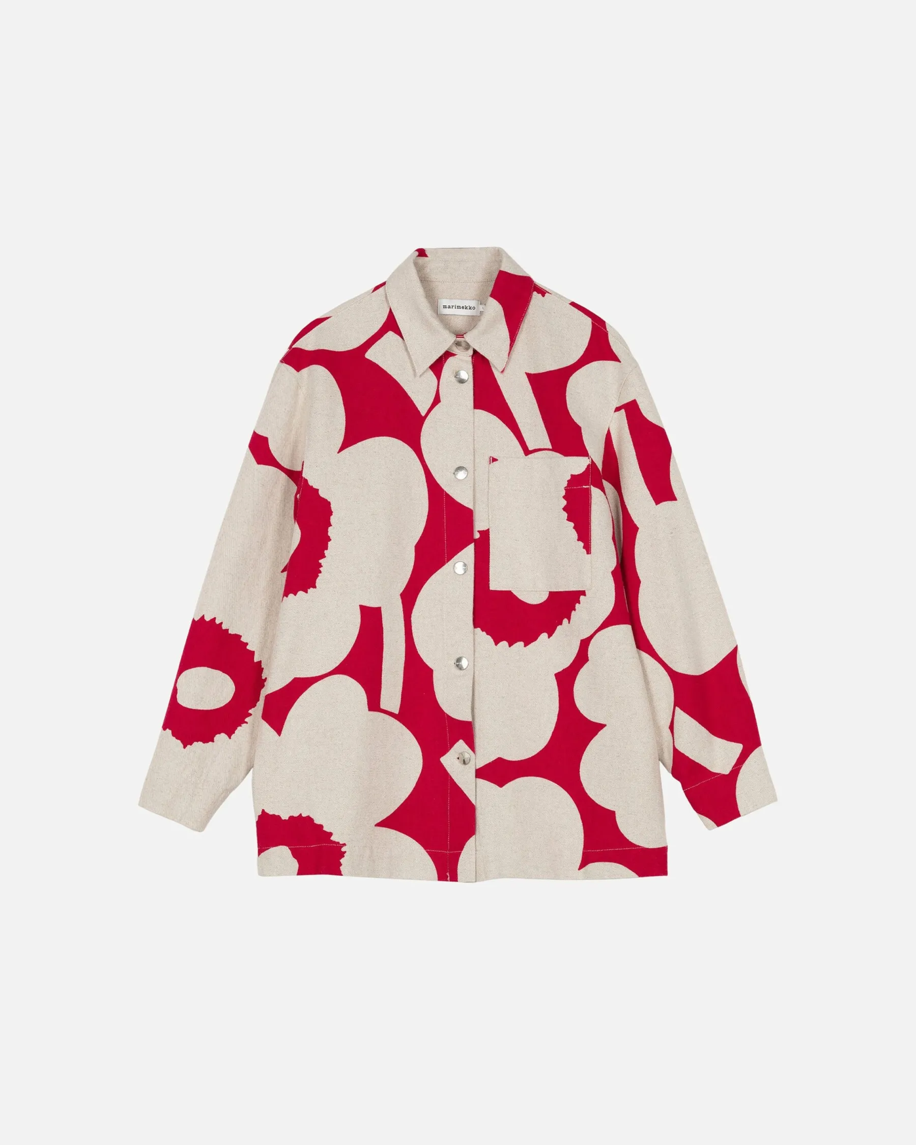 Paidat Ja Tunikat^Marimekko Kulmat Unikko Puuvillapellavapaitatakki