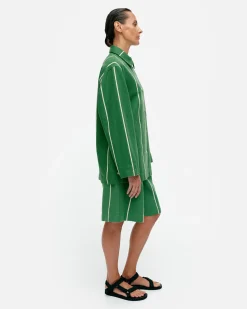 Paidat Ja Tunikat^Marimekko Kulmat Vesi Puuvillapellavapaitatakki