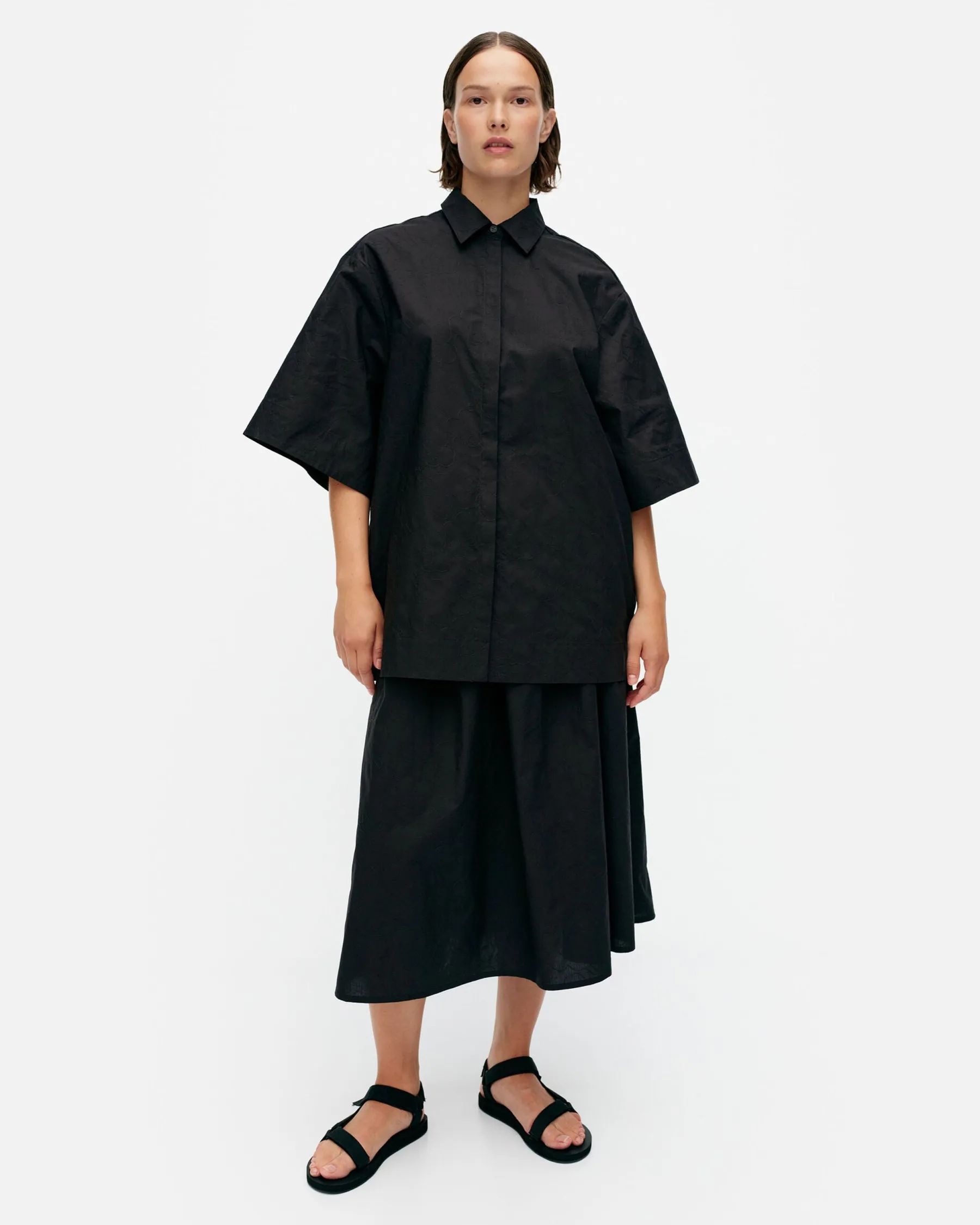 Paidat Ja Tunikat^Marimekko Meara Mini Unikko Puuvillapopliinitunika