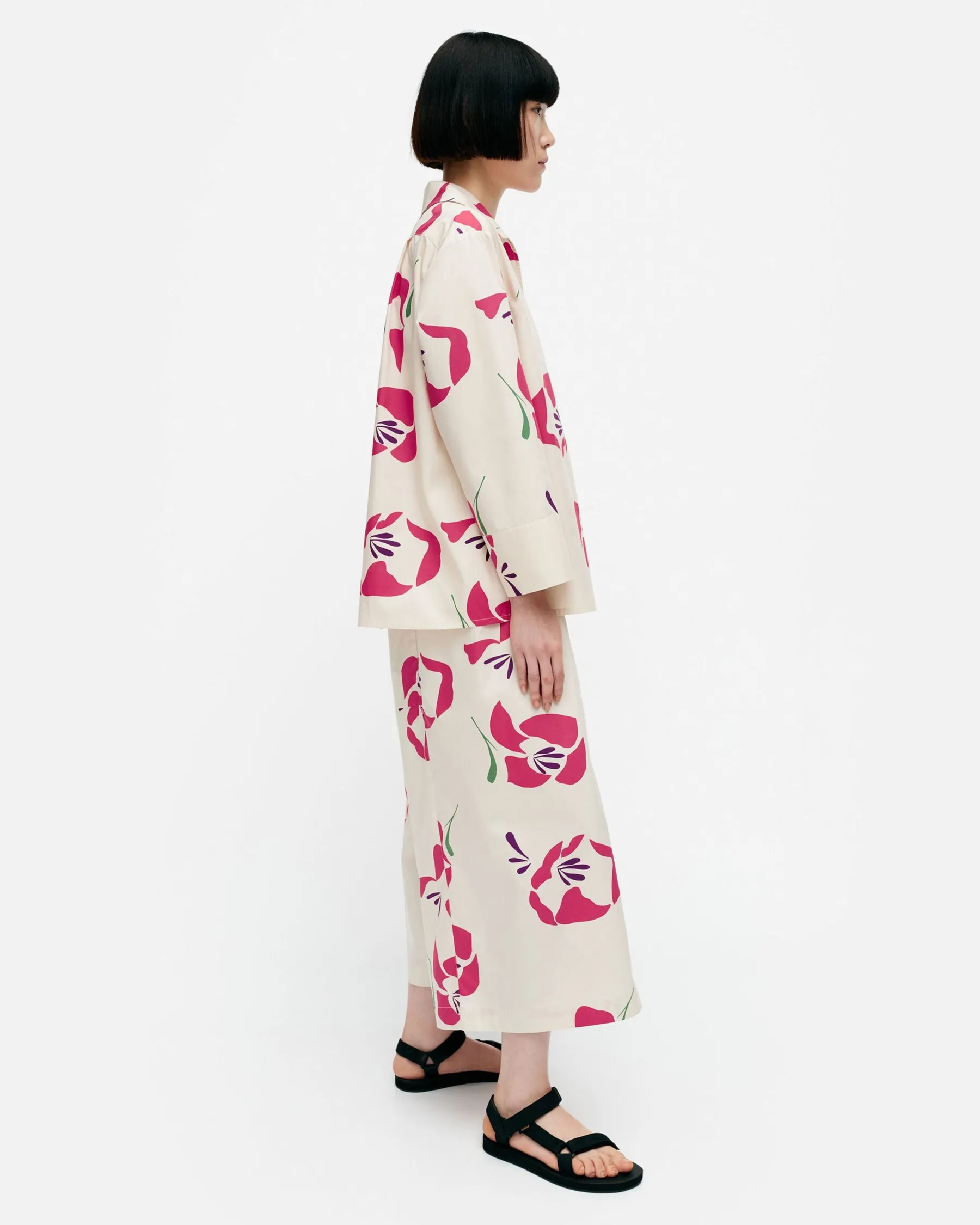 Paidat Ja Tunikat^Marimekko Mikea Helakka Puuvillapopliinipaita