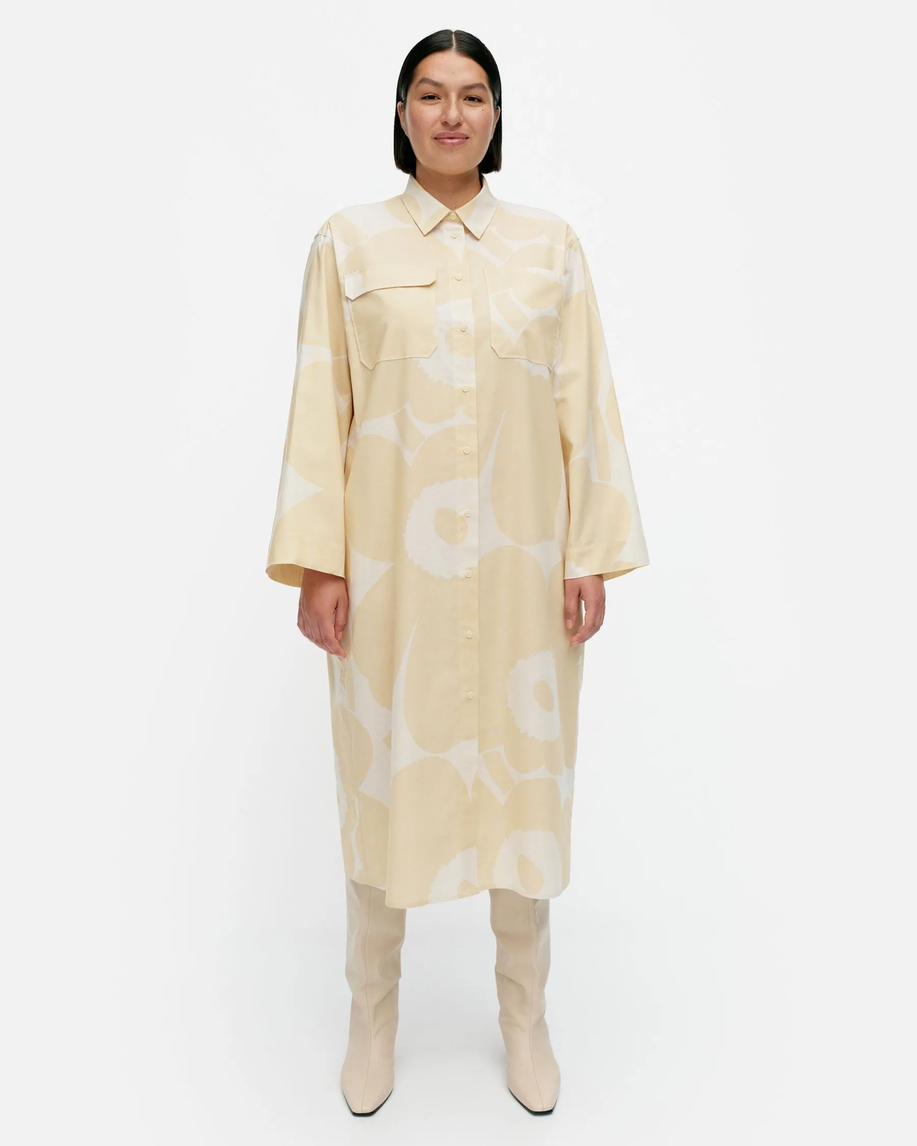 Mekot^Marimekko Monokromi Unikko Puuvillamekko