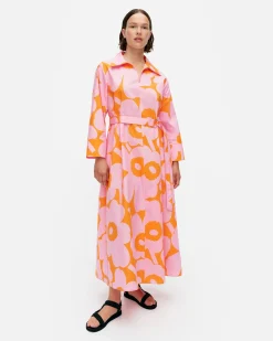Mekot^Marimekko Perenna Unikko Puuvillapopliinimekko
