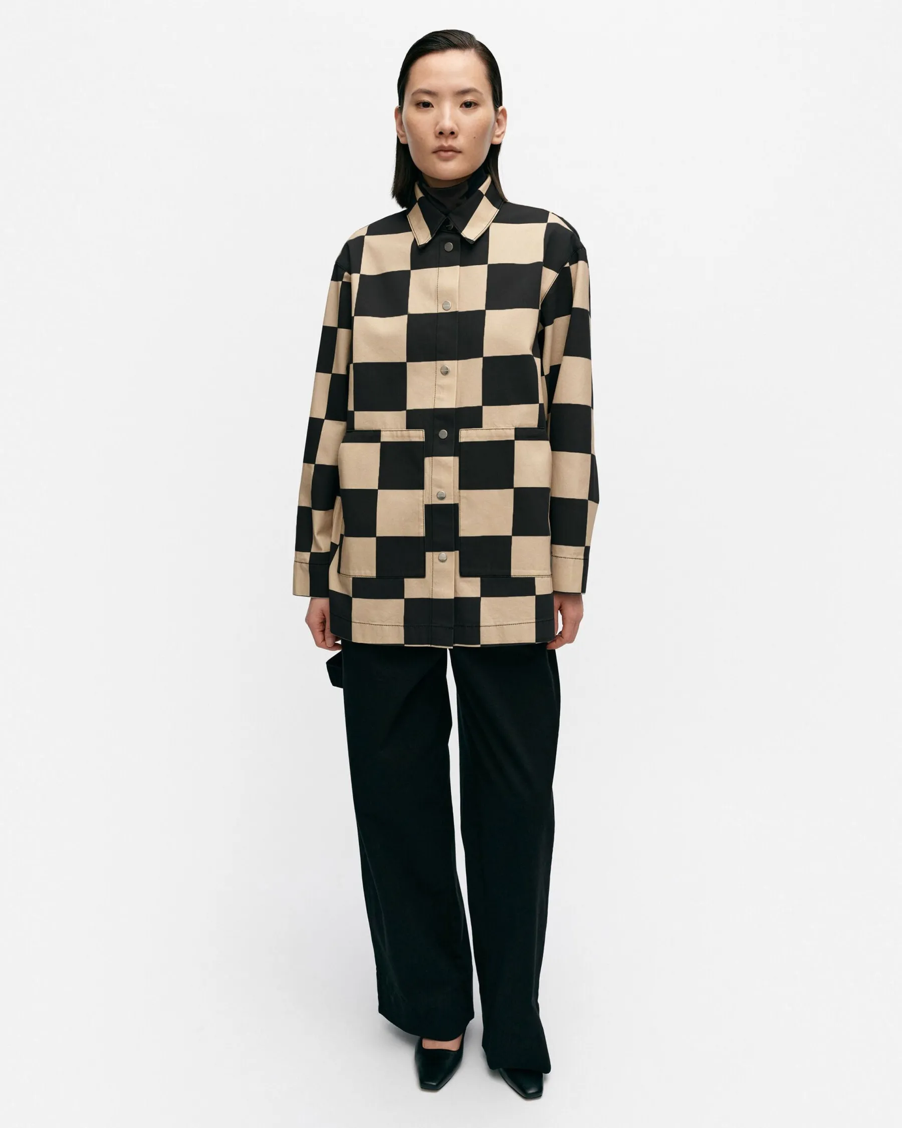 Takit Ja Jakut^Marimekko Potenssi Kukko Ja Kana Puuvillapaitatakki