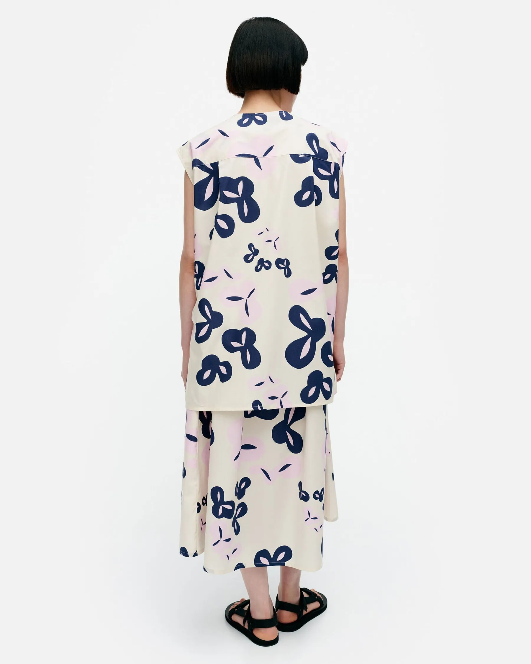 Paidat Ja Tunikat^Marimekko Pudas Poiminto Puuvillapopliinitunika