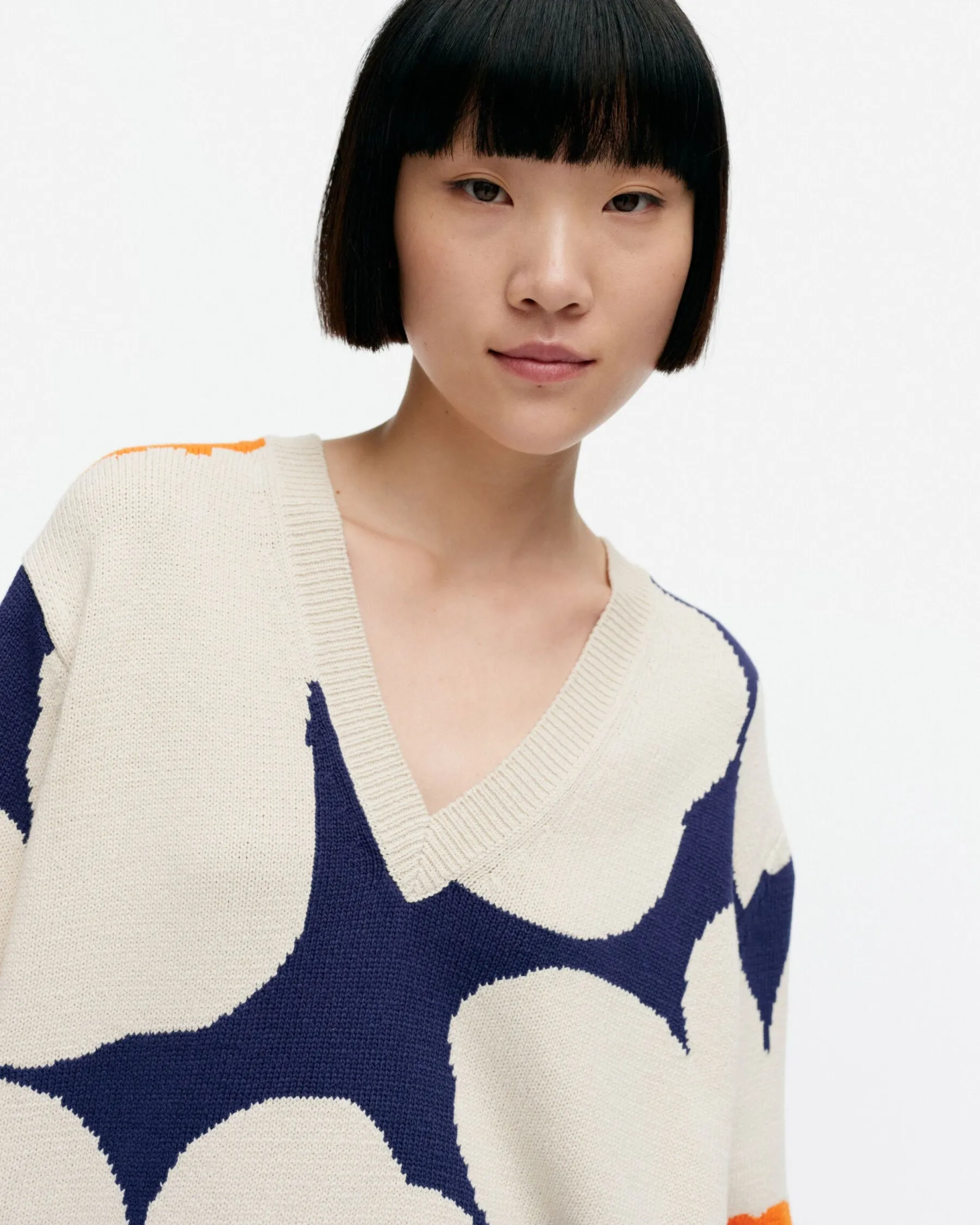 Paidat Ja Tunikat^Marimekko Pu00E4Ivu00E4 Unikko Puuvillaneulepusero