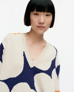 Unisex^Marimekko Pu00E4Ivu00E4 Unikko Puuvillaneulepusero