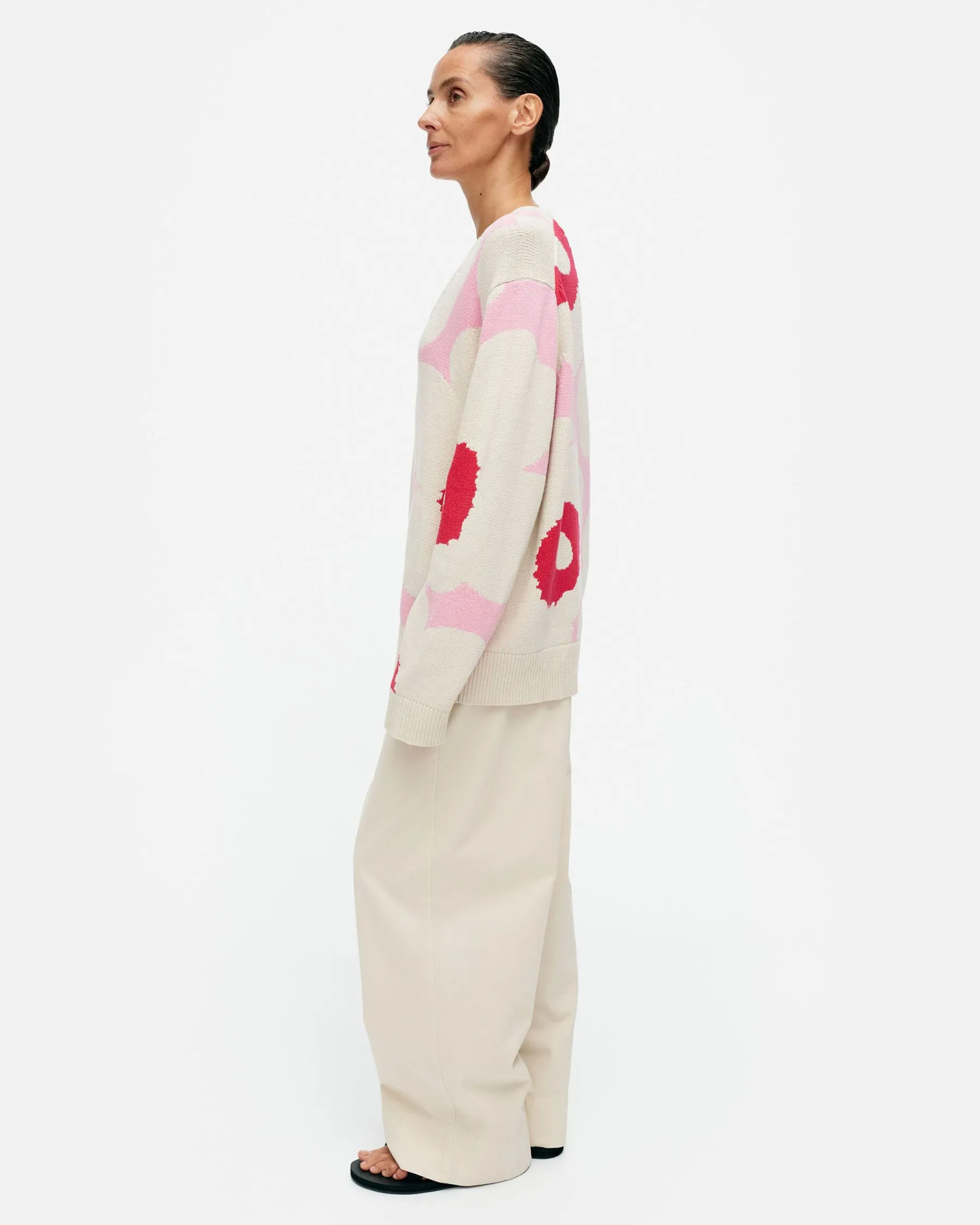 Paidat Ja Tunikat^Marimekko Pu00E4Ivu00E4 Unikko Puuvillaneulepusero