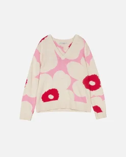 Unisex^Marimekko Pu00E4Ivu00E4 Unikko Puuvillaneulepusero