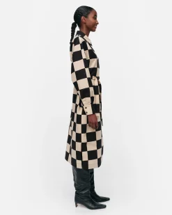 Mekot^Marimekko Rasteri Kukko Ja Kana Puuvillapellavamekko