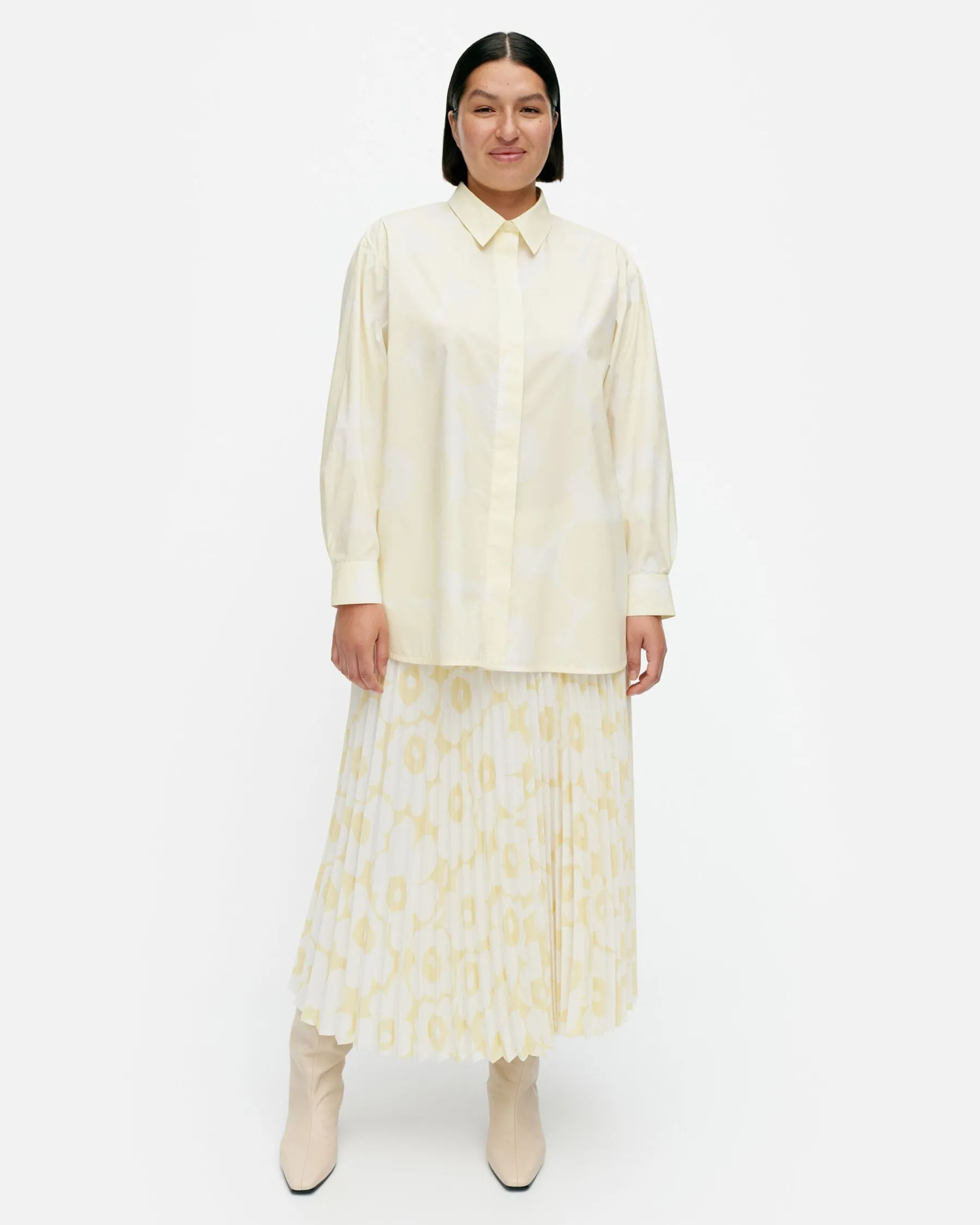 Paidat Ja Tunikat^Marimekko Ruoste Unikko Puuvillapopliinipaita