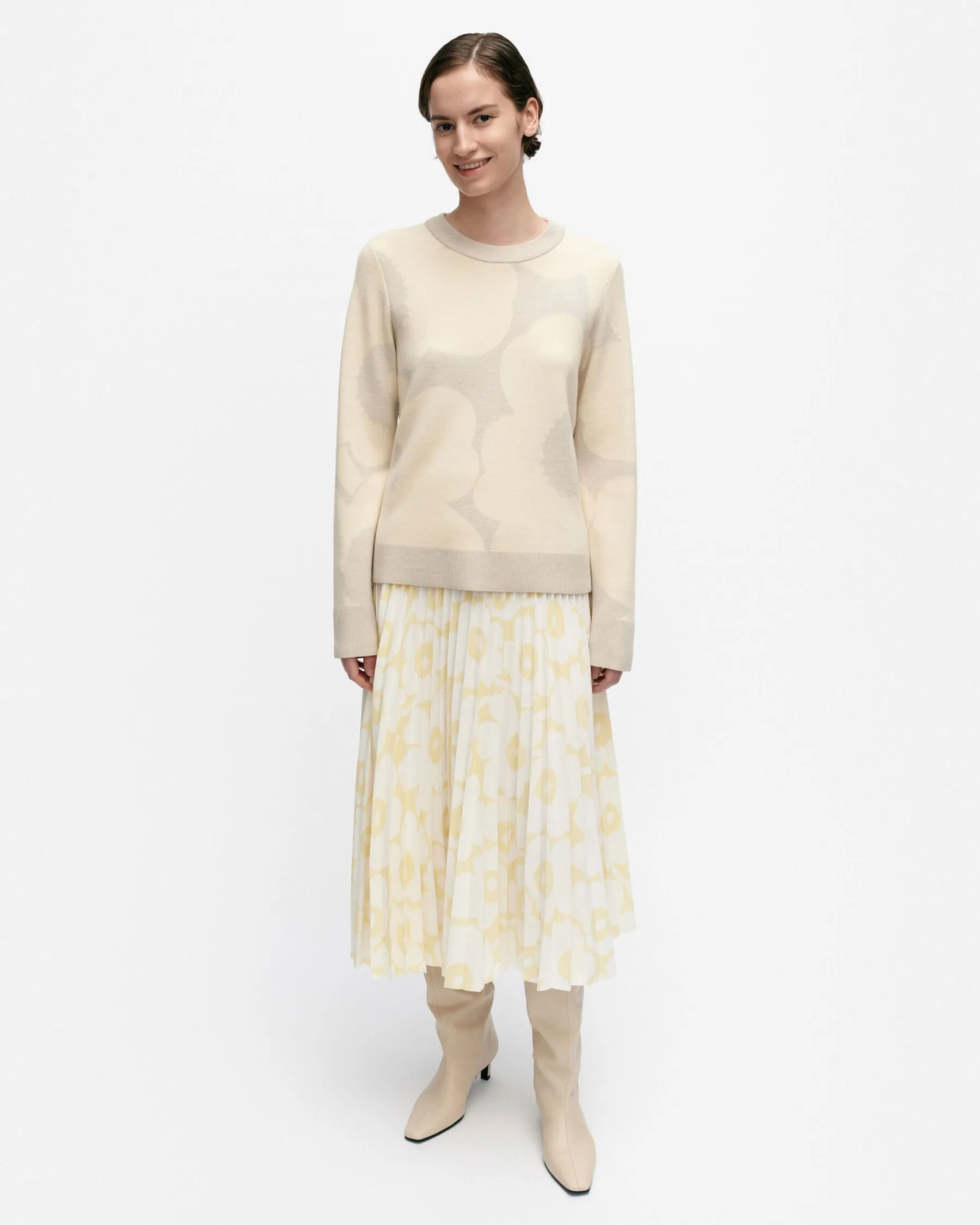 Paidat Ja Tunikat^Marimekko Tahti Ii Unikko Villaneulepusero