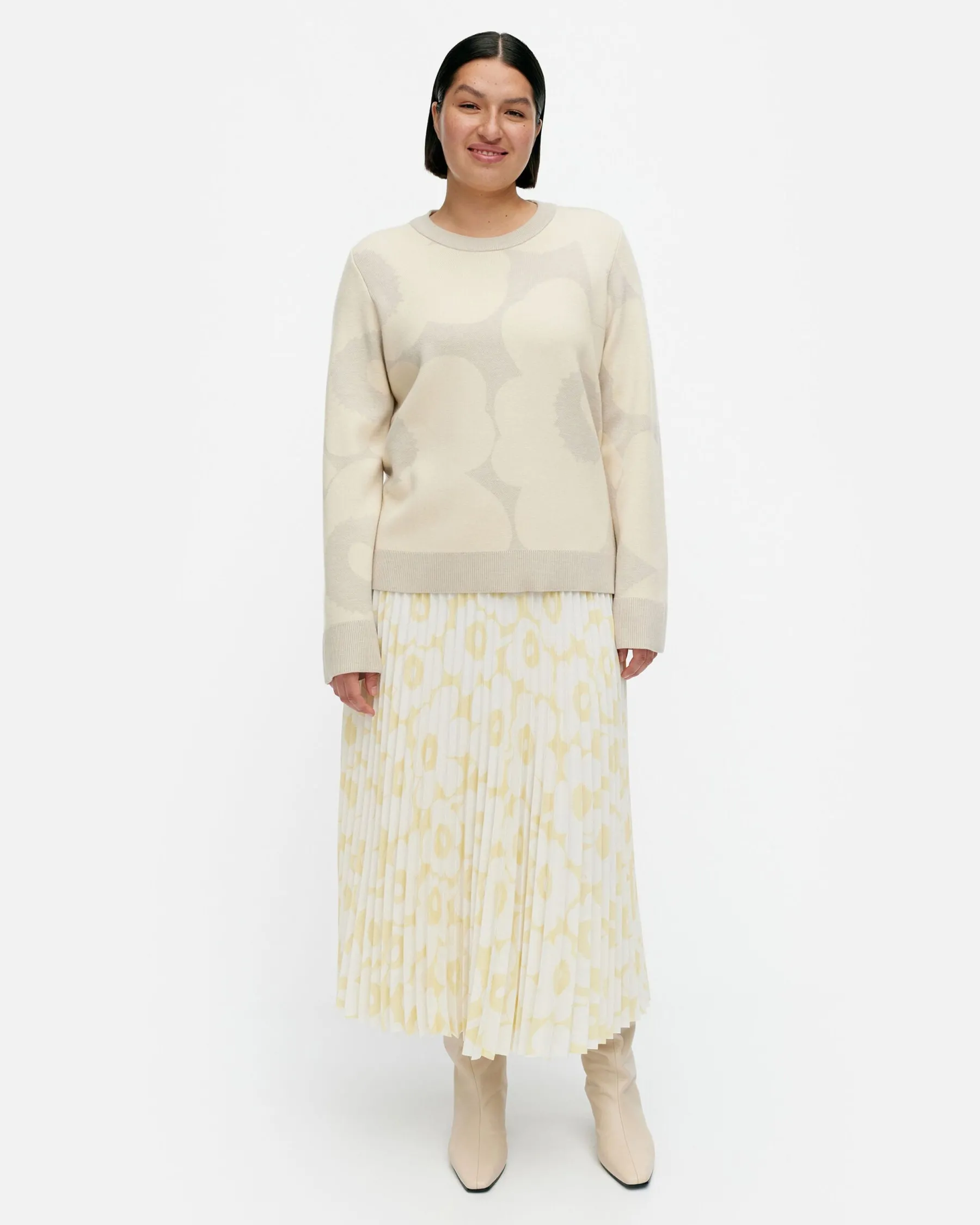 Paidat Ja Tunikat^Marimekko Tahti Ii Unikko Villaneulepusero