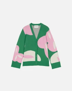 Paidat Ja Tunikat^Marimekko Tyrske Poiminto Puuvillaneuletakki