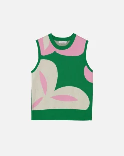 Neuleet^Marimekko Vesikko Poiminto Puuvillaneuleliivi